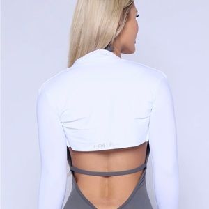PCHEEBUM long sleeved crop top, size M